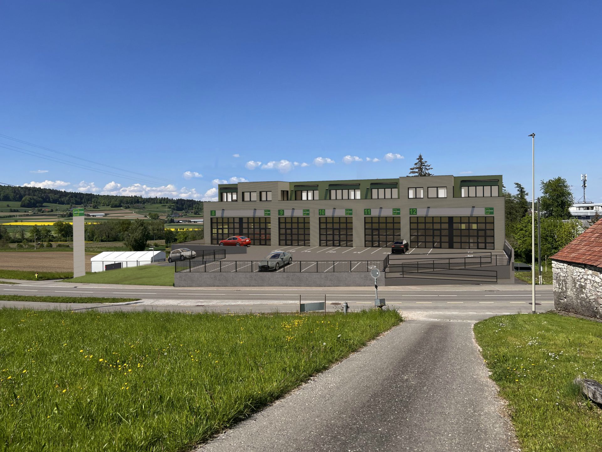 NEUBAU GEWERBECENTER STEINMAUR