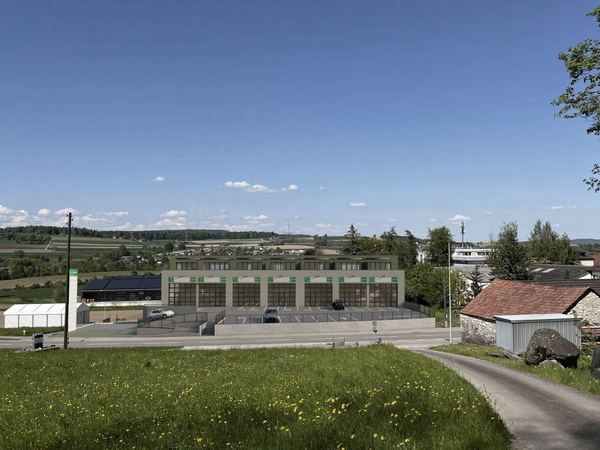 NEUBAU GEWERBECENTER STEINMAUR